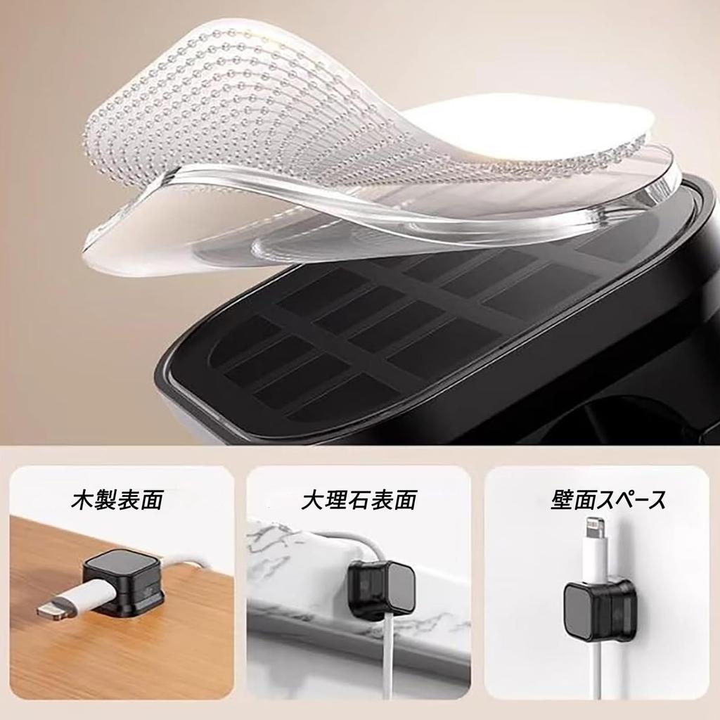 Refoiner Magnetic Cable Holders, Cable Organizers, Cable Clips for Desks, Cable Storage, Hiding Cables, USB Cables, Type-C Cables, Mouse Cables,