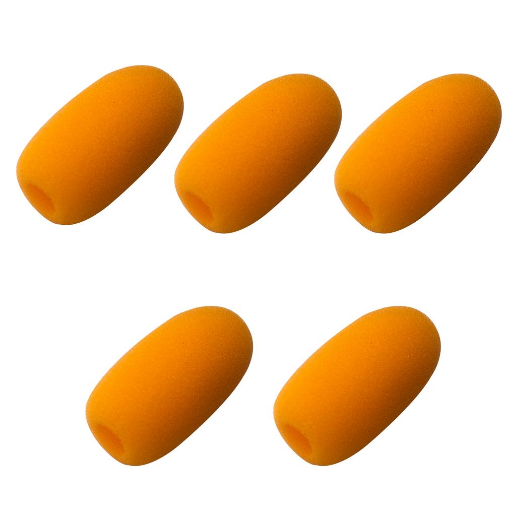 5ks Malý Drátový Bezdrátový Konferenční Mikrofon Protivětrná Pěnová Houbička Kryt pro Klopový Mikrofon, Vnitřní Průměr:1 cm (asi .0.39")