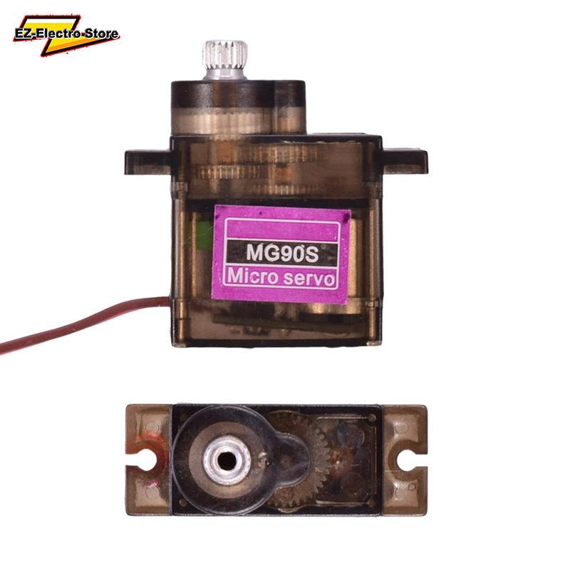 MG90S Servo 1/5/10/20 Pcs All Metal Gear 9g SG90 Upgraded Version For Helicopter Plane Boat Car MG90 9G Trex 450 RC Robot