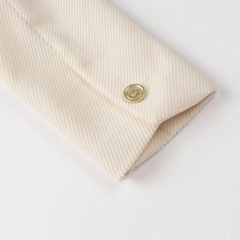 Kaslead New Arrival Women's Clothing Fashion Style Stylish Simple and Versatile Elegant Classic Style Crew Neck Coat