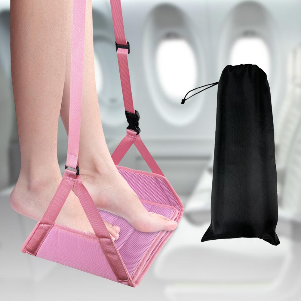 Portable Airplane Footrest Desk Foot Hammock Foot Sling for Plane Travel Accessories
