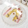 Round Carpet for Children's Room Mat Home Decor Bedroom Decoration Children Rug Kids Cute Cartoon Tassel Mats Machine Washable