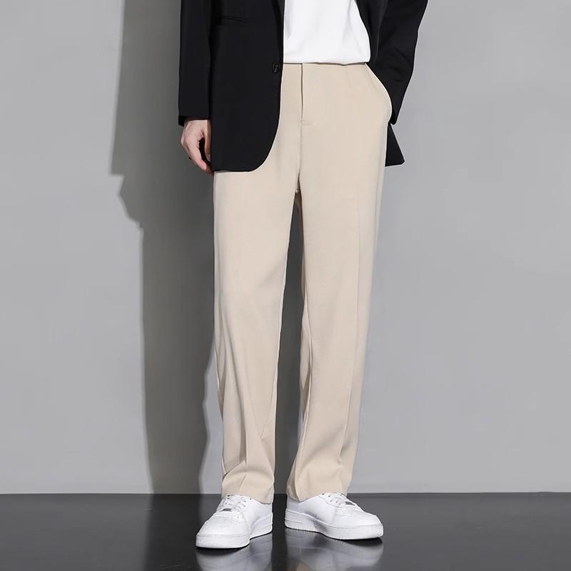Drooping Pants for Men's Spring and Autumn New Loose Straight Suit Pants for Boys In Summer
