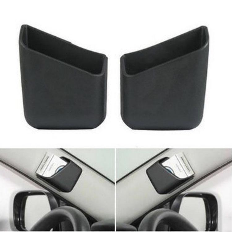 Car Multifunctional Adhesive Storage Box: Cigarette Case, Glasses Holder, Phone and Card Holder for A-Pillar. Model 933 Pair.