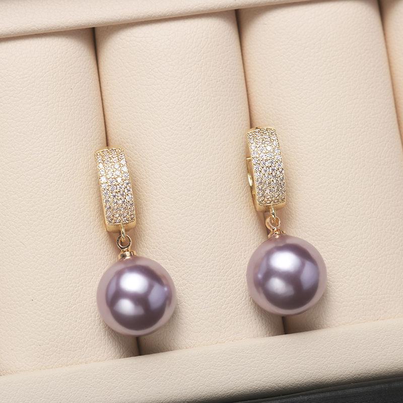 Mom Gift Three-piece Pearl Box Pearl Necklace Female Bead Necklace Pendant for Girlfriend Gift Jewelry Set