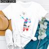 Gymnastik Ballerina Tänzerin T-Shirt Aquarell Gymnastik Ballett Tänzerin Druck T-Shirt Frauen Grafik T-Shirts Ästhetische Kleidung
