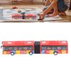 Pull Back Alloy Bus Extended Length Full Function   Structure Educational Alloy Bus Vehicle Model Toy