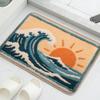 Cartoon Animal Shower Room Small Carpet Floor Mat Bathroom Mat Absorbent Foot Mat Toilet Mat Decorative Mat Soft and Comfortable