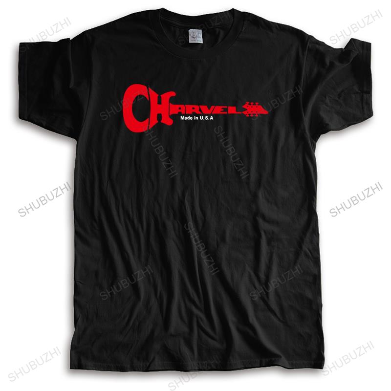 homme streetwear short sleeve casual funny t shirt CHARVEL GUITAR LOGO MUSIC Brand cool crew neck T-shirt Drop Shipping