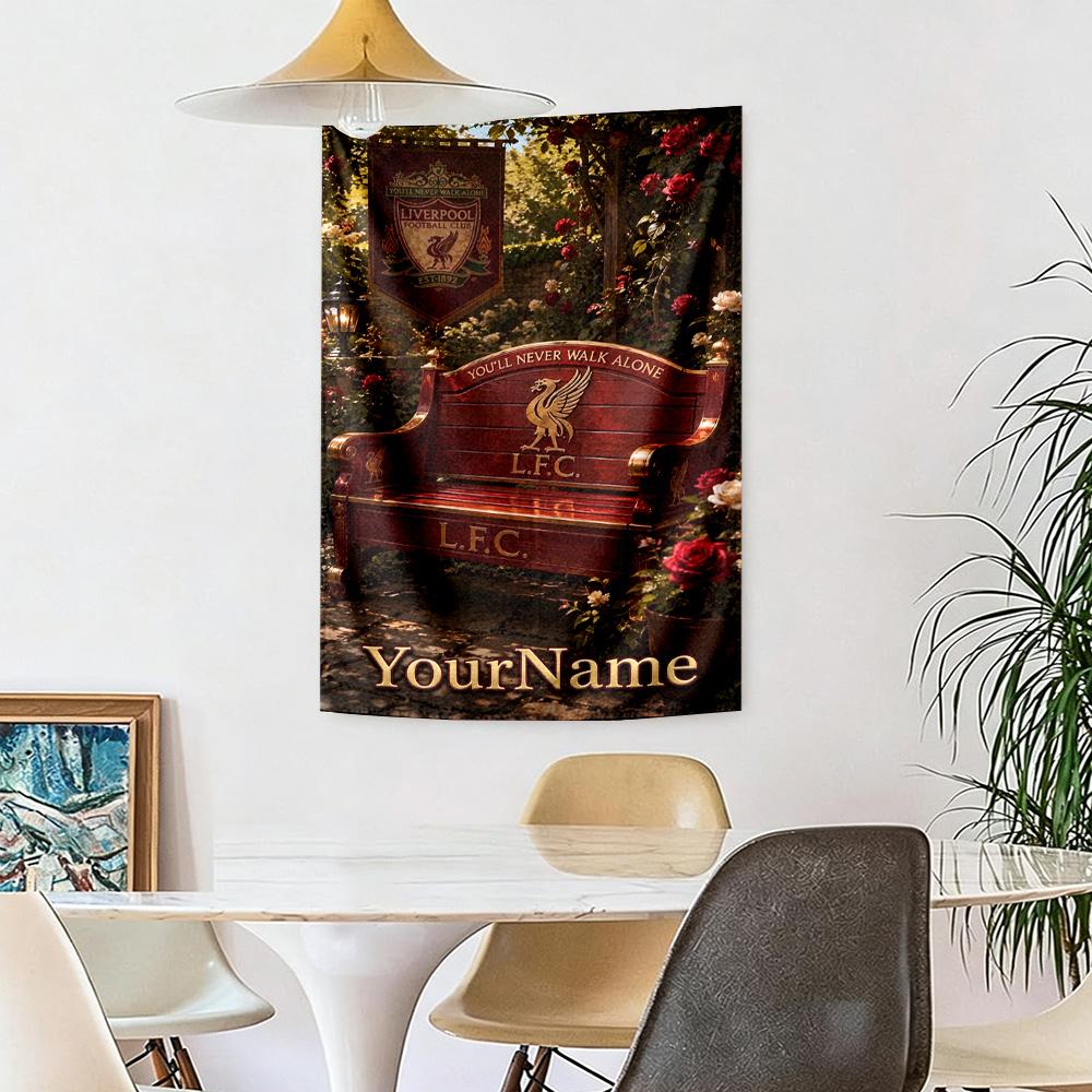 Liverpool Custom Your Name Wall Decor Tapestry Art For Pet Memorial Birthdaywedding Party Backdrop Family Gift