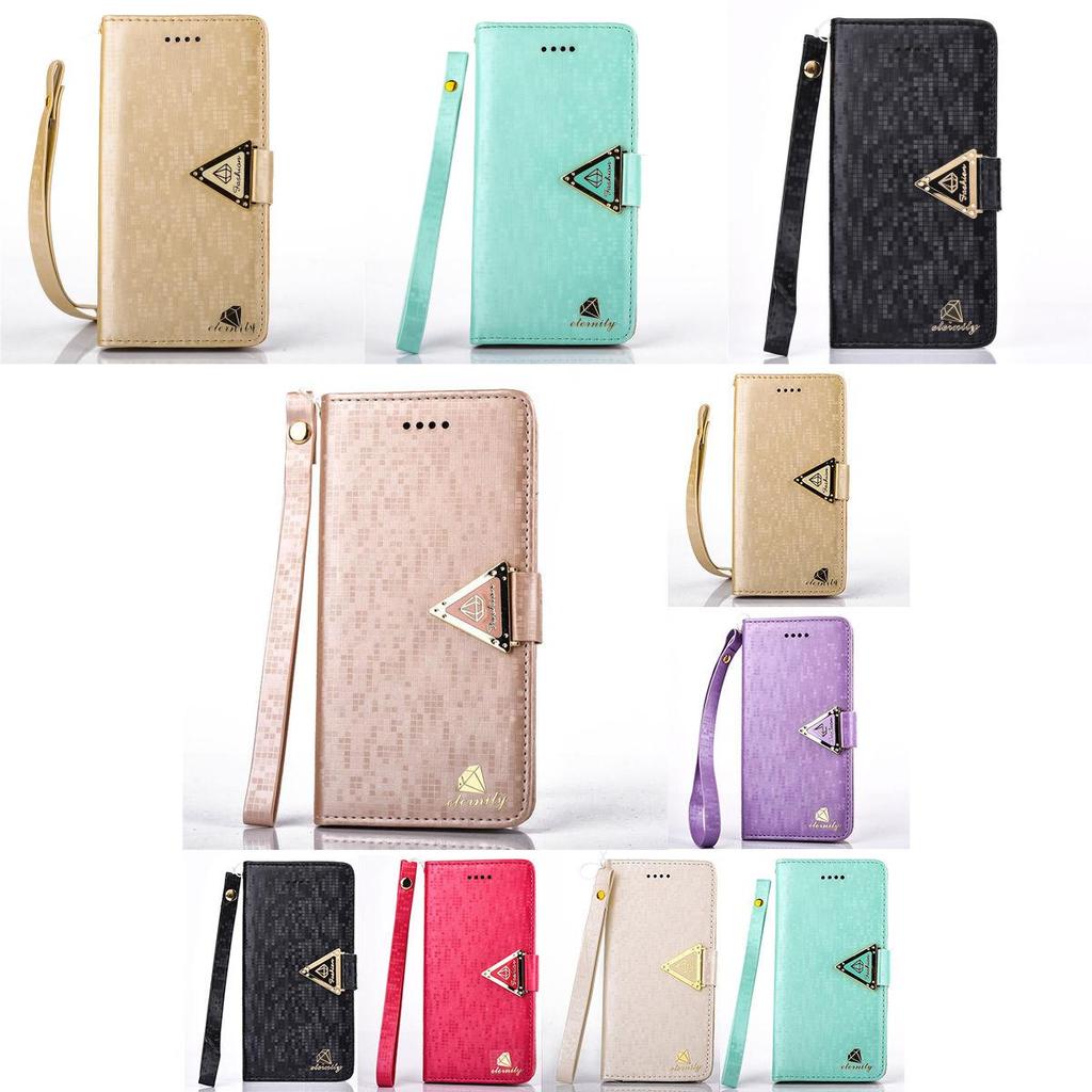 Skórzane etui na telefon iPhone 56s7 Plus z paskiem na rękę dla trwałego chwytu i codziennego użytku