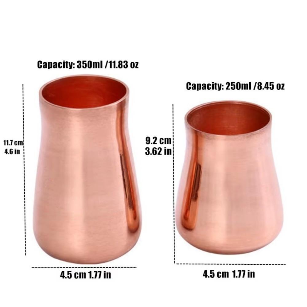 350 Ml Capacity Pure Copper Mug Thickened Breakfast Cup Creative Copper Moscow Mug Tableware Scene