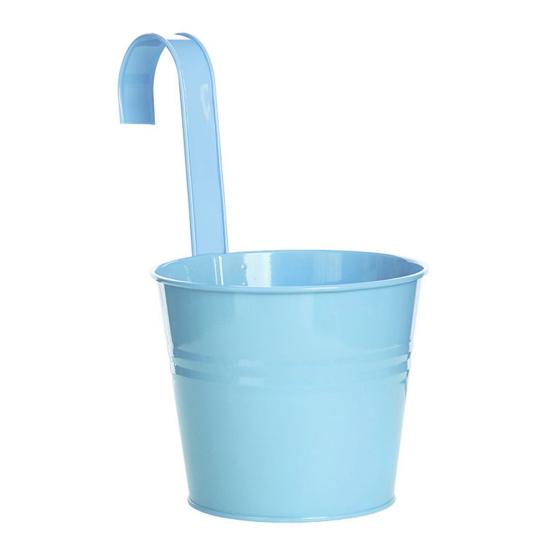 Exquisiter eiserner Hängeblumentopf für Balkondekoration