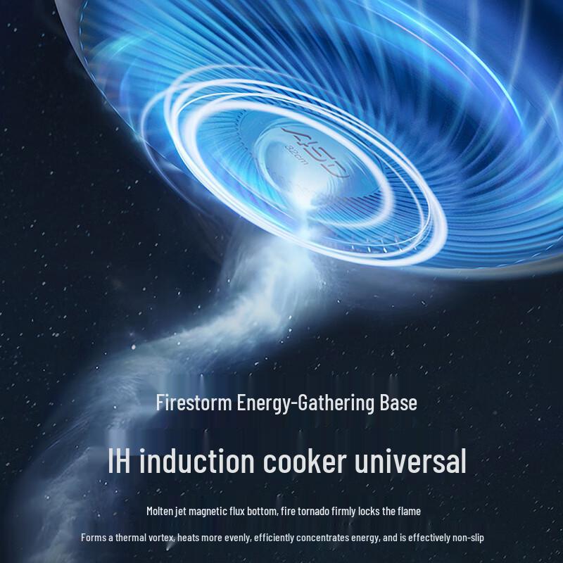 ASD 30cm Titanium Crystal Non-stick Wok