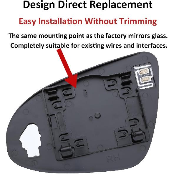 Passenger Side Mirror Replacement For Toyota Camry 2012 2013 2014 2015 2016 2017, Avalon 2013 2014 2015 2016 2017 2018 Hybrid - Right Side Mirror