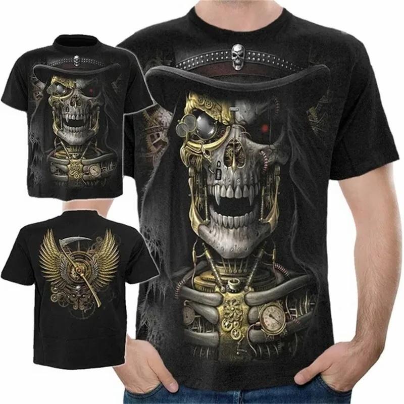 Men 3D Print Pirate Costume Graphic T Shirt Novelty Funny Tee Tops Streetwear Oversized Short Sleeve Tshirt XXS