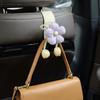 Portable Car Back Seat Hooks Leather Car Hanging Hook Tulip Flower Car Hooks  SUV