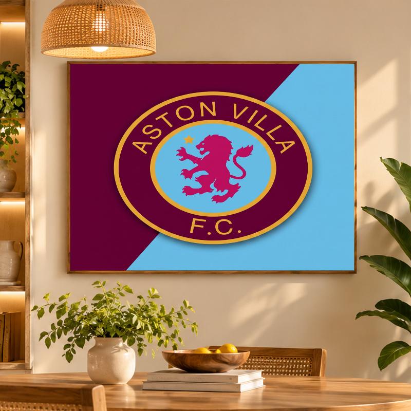 5D Diamond Painting Aston Villa Football DIY Full Drill Diamond Art Kit Home Decoration