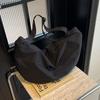 New Large Capacity One Shoulder Dumpling Bag for College Students and Couples Lightweight Solid Color Casual