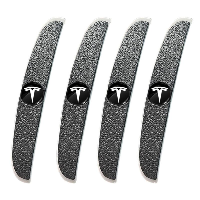 4Pcs Car Door Anti-Collision Strip Rearview Mirror Protection Sticker For Tesla Model 3 Model X S 2016-2020 Decals TM3 TMX TMS Decal