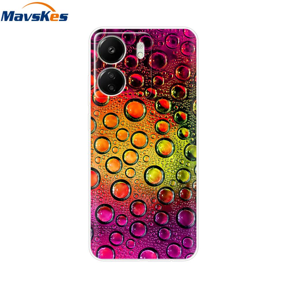 For Xiaomi Redmi 13C 4G Case New Painted Silicone Back Cover For Redmi 13C Soft Clear TPU Phone Case For Redmi 13C 5G Redmi13C