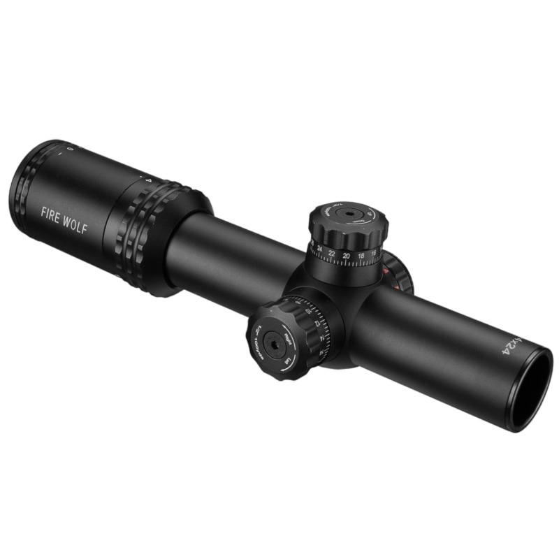 FIRE WOLF Silver 1-4X24 Polka Dot Dense Dot Sight Red Dot Hunting Belt Bracket Suitable for Hunting