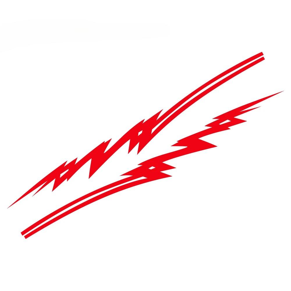 Waterproof PVC Lightning Pattern Car Body Sticker BMW Side Door Fender Vinyl Decal Auto Exterior Decor Accessories