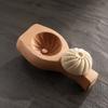 Küchenhelfer für Teigtaschen Holzbrötchenform mit Griff, Manuelles Baozi-Pressform, Backzubehör Einfache DIY Ravioli Teigpresse