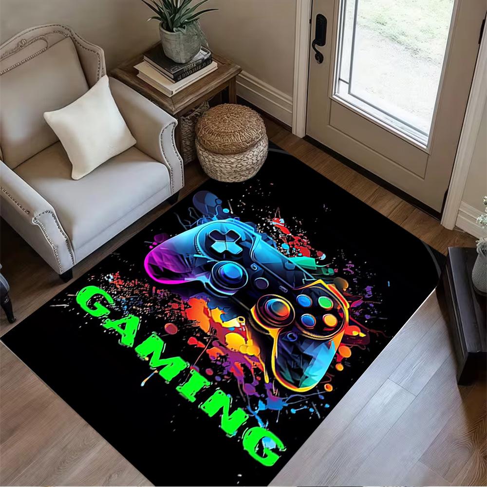 1pc psychedelic headphones rug home carpet non slip design for bedroom office decor gift living room