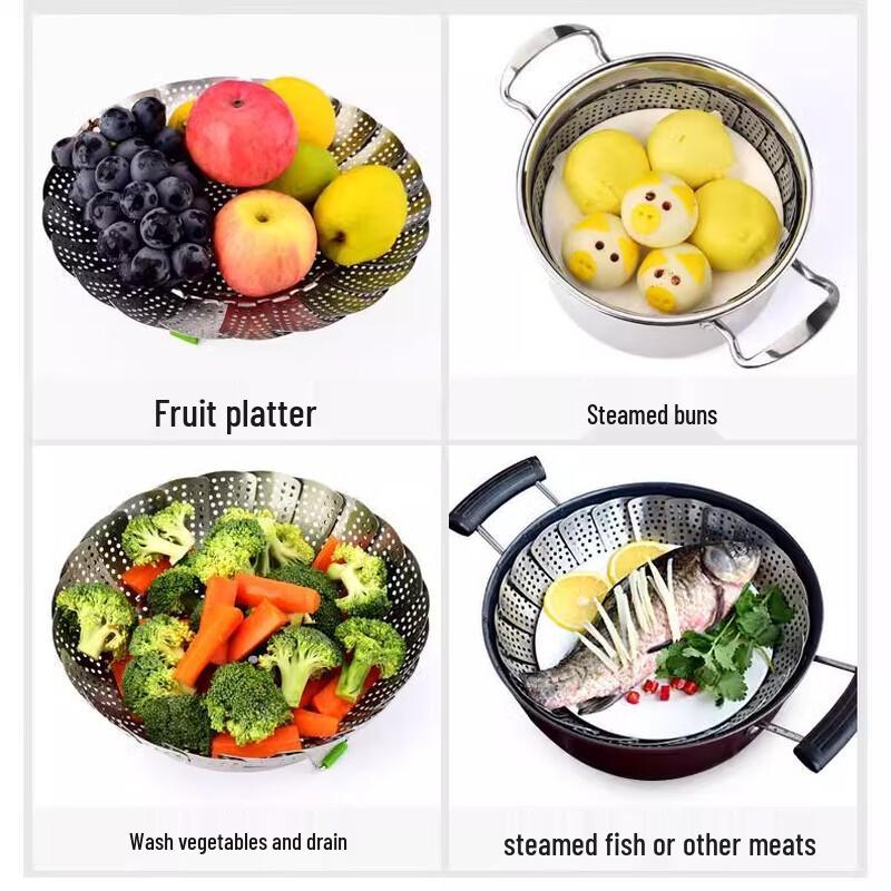 Zhaoran 304 Stainless Steel Folding Steaming Rack