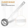 uxcell Single Measuring Spoon 3 tsp (1 tbsp 15ml) TeaspoonTablespoon 430 Stainless Steel Single Tiny Square Bowl Measuring Spoon Long Handle