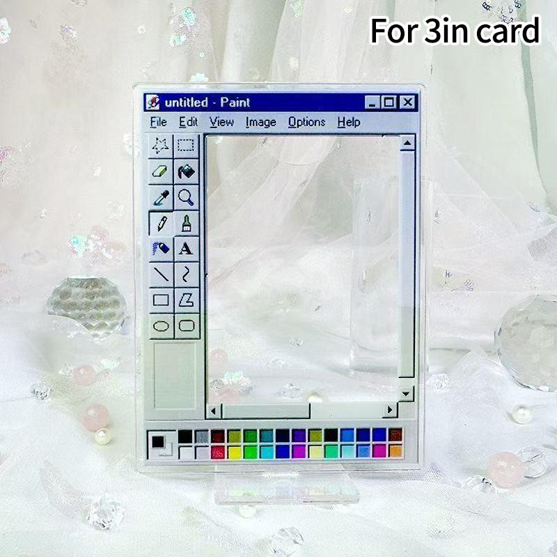 Transparent Photocard Holder Acrylic Photo Frame Kpop Idol Card Display Stand Bag Pendant Photocards Packaging Supplies Set
