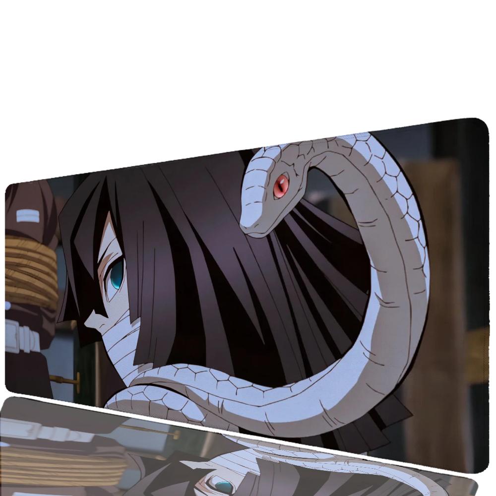 pc Iguro Obanai Anime Floor Mat Mouse Mat Desk Mat With Pad Gaming Accessories Prime Gaming XXL Keyboard Pad Padding Mat