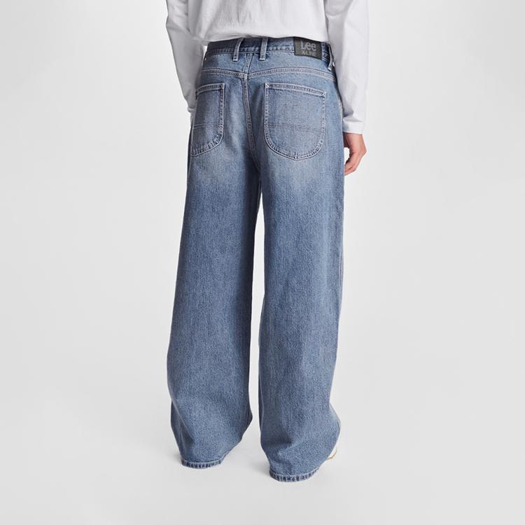 Lee Jeans Unisex Medium Light Blue Moderate Straight Fit Pants LUB009090206751A07668