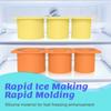 Eiswürfelschale für Becher, wiederverwendbare Schnapsglasform, leicht zu lösende, wiederverwendbare große Eisballschalen aus Silikon mit Deckel für den Gefrierschrank