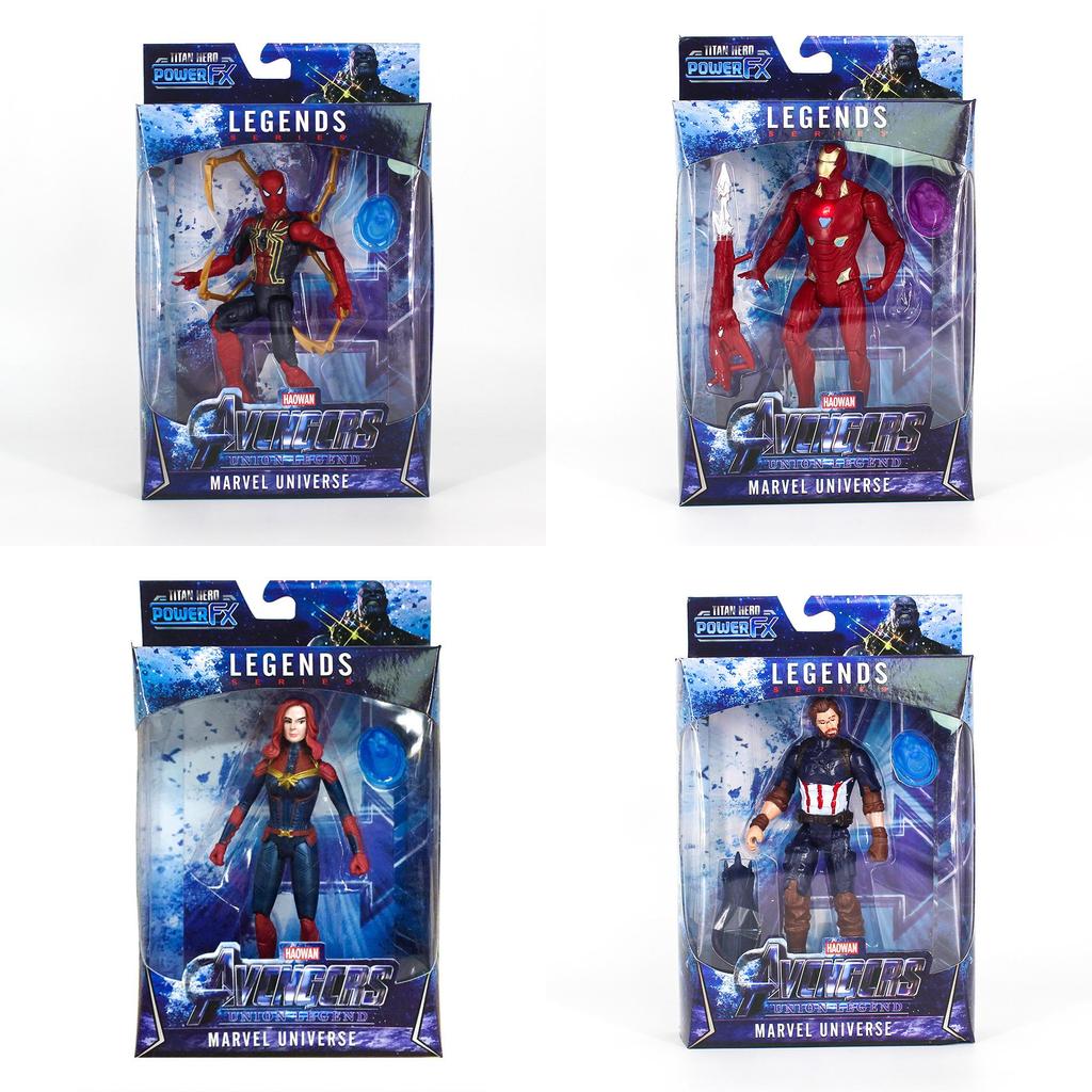 Figuras de Acción LED Vibrantes y Duraderas Vengadores Infinity War Muñeco Capitán de 16 cm Para Niños