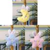 Plush Star Moon Bunny Keychain With Pp Cotton Filling For Kids And Adults