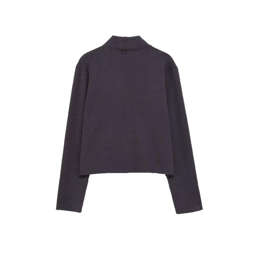 European and American style, new women's fashion, versatile cross-border foreign trade casual V-neck knit jacket