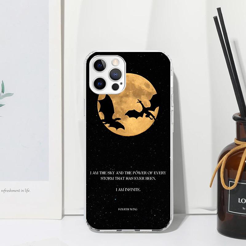 

F-Fourth W-Wing Dragon Phone Case For Iphone 17 Air 16 15 Plus 16E 14 Pro Max 13 Mini 12 11 7 8 SE Fundas Soft Back Cover 17 Air iPhone 7(8)SE