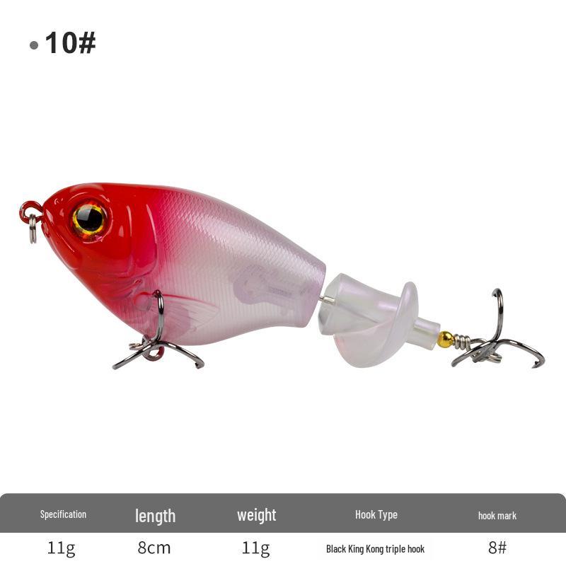 

Плавающий воблер с пропеллерной системой для дальнего заброса при ловле в пресной воде