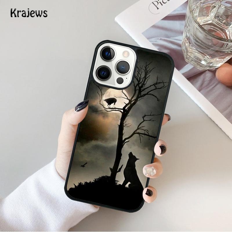 Animal The Wolf Howl Phone Case For iPhone 17 Air 16 15 14 Max Plus 11 12 13 Pro Max Phone Cover coque