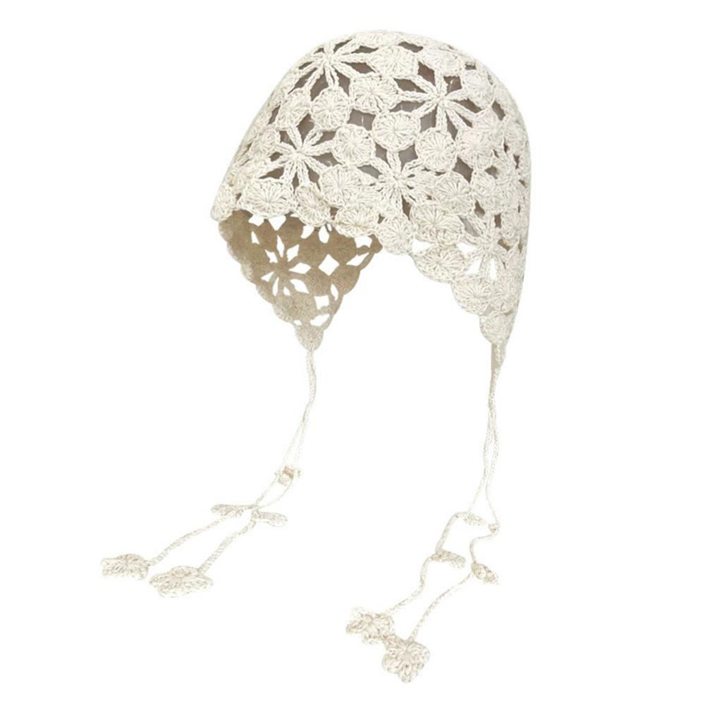 Crochet Slouchy Skull Cap Cotton Knitted Hat Fashion Women Beanie Hat Summer