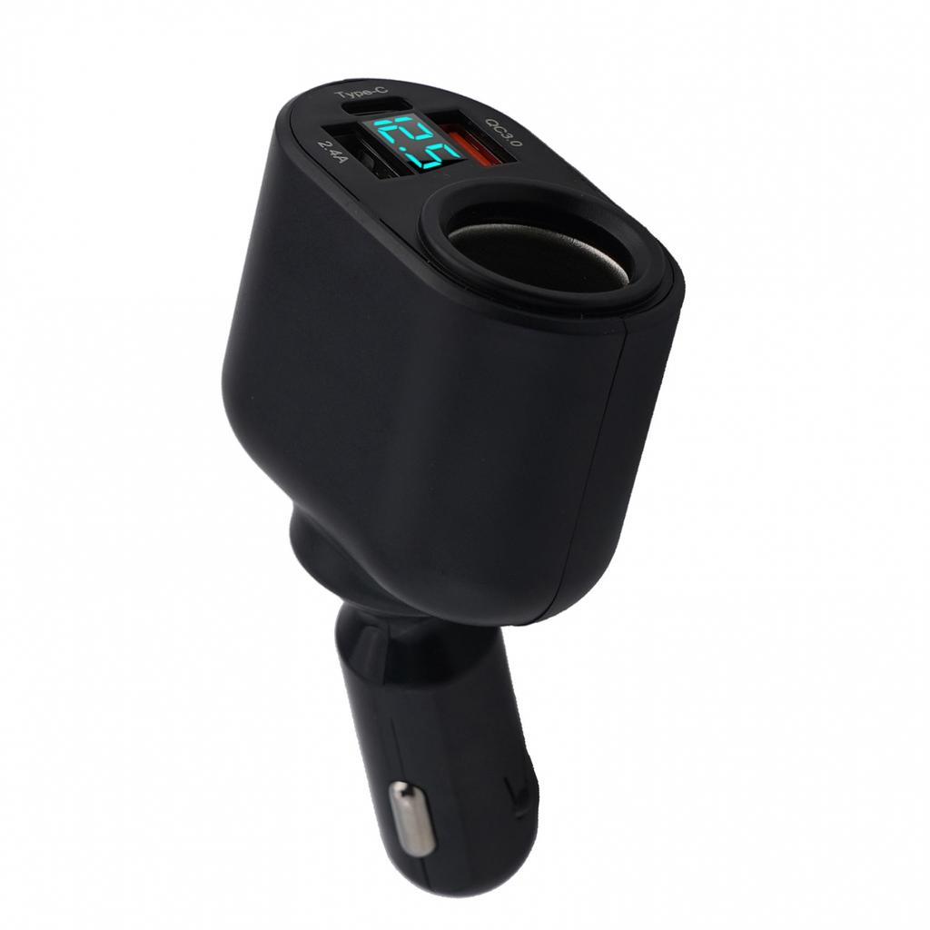 1 PC Car Splitter Charger Car Socket Splitter Charger Fast Charging