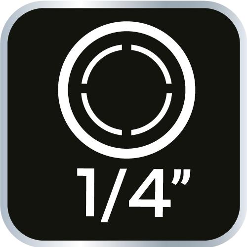 Pneumatic straight grinder, 1/4";1/8" - 6 mm/3 mm, 25,000 rpm