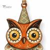 Black Cat Mummy Wooden Tree Pendants 6Pcs Vintage Halloween Ornaments for Decorations, Pumpkin Wood Cutout Pastoral Cute Indoor Decor Owl Hanging
