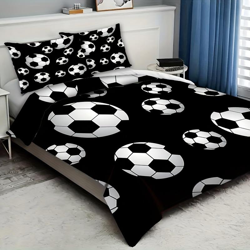 Football Duvet Cover Set Comforter Bedding 3D Children'S Bedding Set 3-Piece 1 Quilt Cover King Size