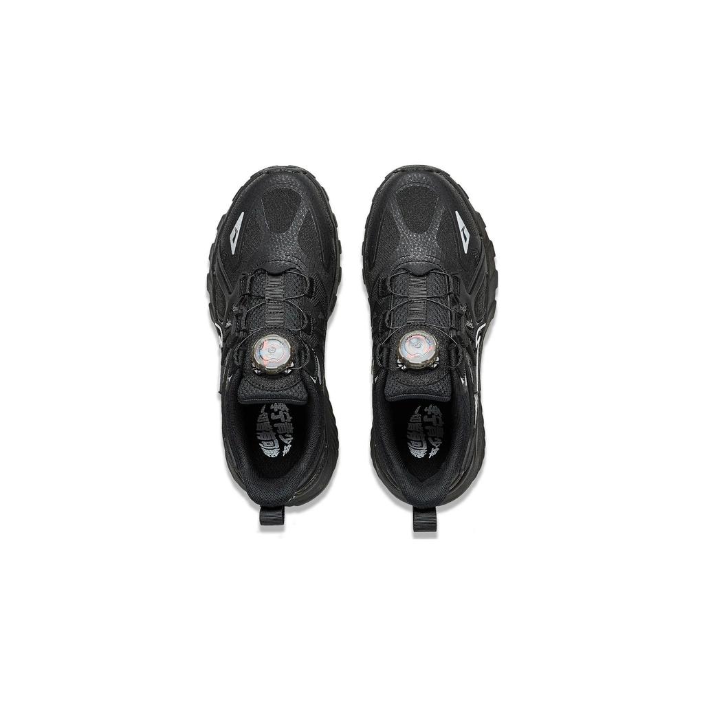 Li Ning Kids Flash Shadow V6 Comfortable Shock Absorbing Durable Casual Shoes Kids Shoes Black YKCT134-3