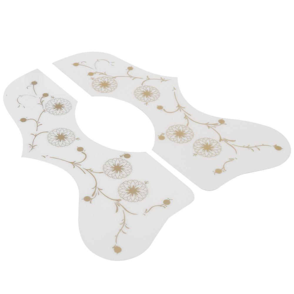 

2PCS Scratch Proof Guitar Guard Picks Guitar Protection Plate Guitar Playing Experience білий