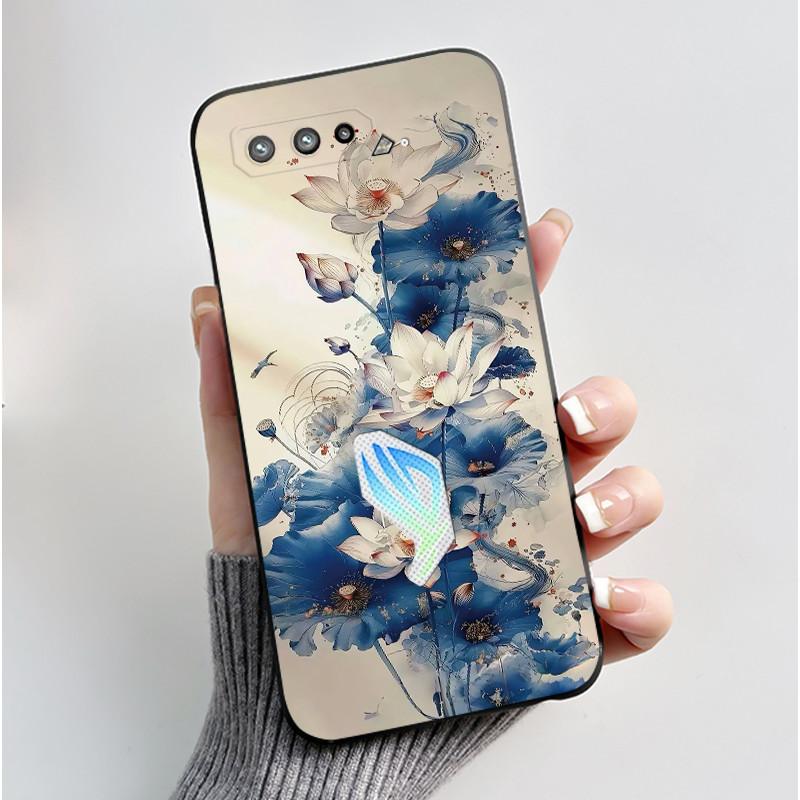Casing For Asus Rog Phone 5 Rog 5s ZS673KS ZS676KS Case Luxury Dragon Cute Cool Boys Girls Soft Black Matte Silicone Back Cover