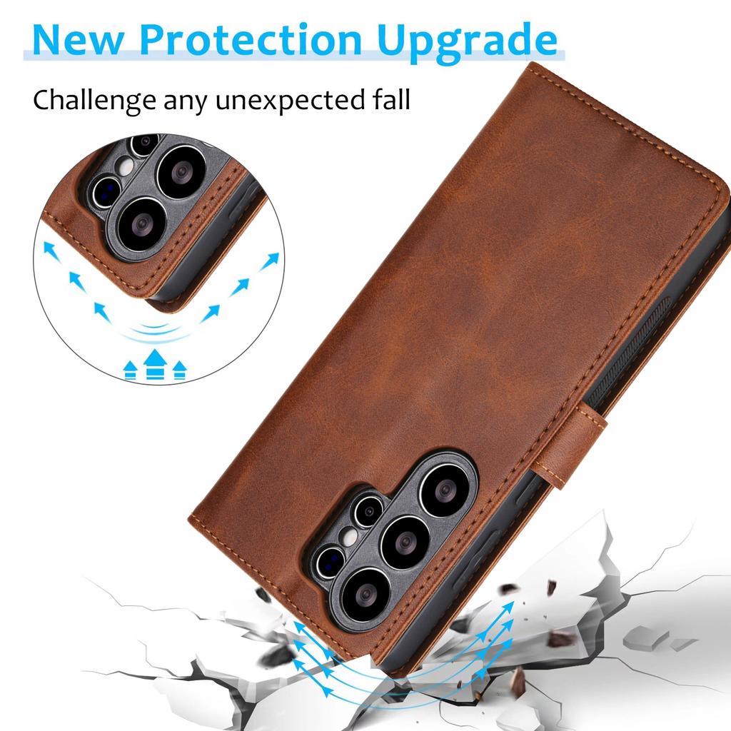2 in1 Detachable Cards Solt Wallet Leather Flip Case For Samsung S26 Ultra S25 Plus S24 S23 A55 A15 A16 kickstand Magnetic Cover